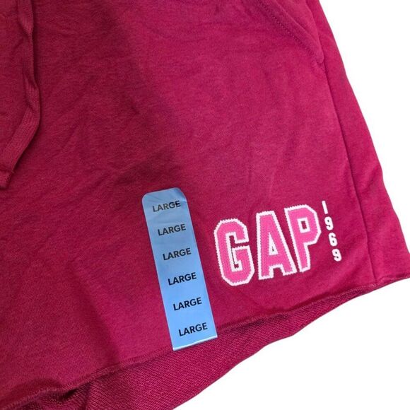 GAP Women's Soft Drawstring Logo Shorts Womens L Hot Pink - Picture 3 of 7